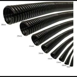 MANGUERA JUNTA CABLE 15MM PLASTICA NEGRA ROLLO 10 METROS