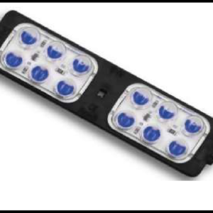 MODULO 12 LED ESTROBO MULTIFUNCION AZUL 12V PIEZA    MEDIDA: 10.5 X 2.5CM