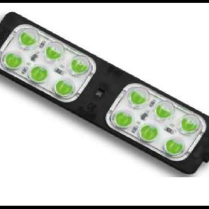 MODULO 12 LED ESTROBO MULTIFUNCION VERDE 12V PIEZA    MEDIDA: 10.5 X 2.5CM