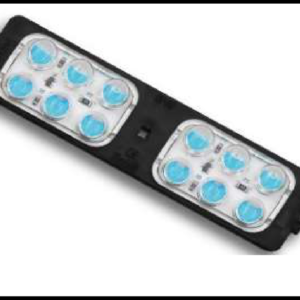 MODULO 12 LED ESTROBO MULTIFUNCION ICE BLUE 12V PIEZA    MEDIDA: 10.5 X 2.5CM