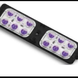 MODULO 12 LED ESTROBO MULTIFUNCION MORADO 12V PIEZA    MEDIDA: 10.5 X 2.5CM