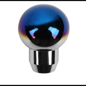 PERILLA VELOCIDADES REDONDA UNIVERSAL METALICA AZUL / PLATA FLAMEADA 7CM PIEZA