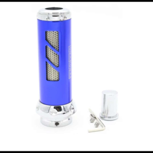 PERILLA PARA FRENO DE MANO ALUMINIO AZUL-PLATA PIEZA