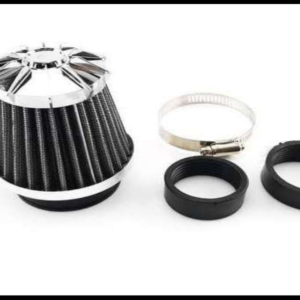 FILTRO ALTO FLUJO PARA MOTOCICLETA CROMO 3 MEDIDAS PIEZA