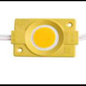 MODULO LED COB 2.4W REDONDO AMBAR 12V PAQUETE 20 PIEZAS