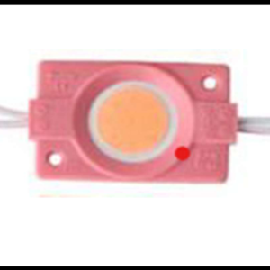 MODULO LED COB 2.4W REDONDO ROSA 12V PAQUETE 20 PIEZAS