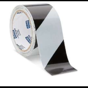 CINTA ADHERIBLE BICOLOR BLANCO/NEGRO 33 METROS ROLLO