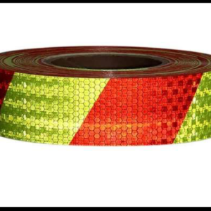 CINTA REFLEJANTE BICOLOR AMARILLO/ROJO 45 METROS ROLLO