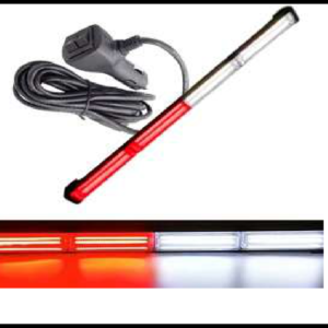 BARRA LED ESTROBOSCOPICA 4 MODULOS BLANCO/ROJO 48W 59CM 16 FUNCIONES  12-24V PIEZA