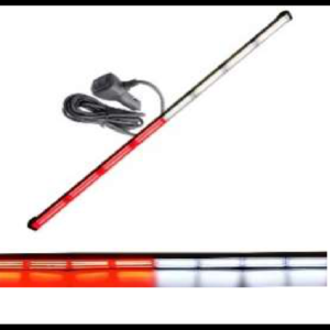 BARRA LED ESTROBOSCOPICA 8 MODULOS BLANCO/ROJO 96W 119CM 16 FUNCIONES 12-24V PIEZA