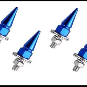 TORNILLO DECORATIVO PICO ALUMINIO AZUL SET 4 PIEZAS