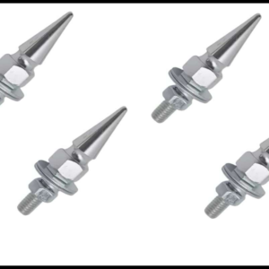 TORNILLO DECORATIVO PICO ALUMINIO PLATA SET 4 PIEZAS