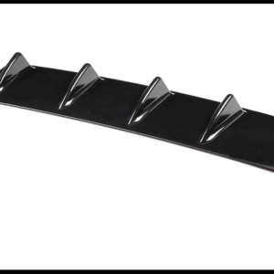 DIFUSOR TRASERO UNIVERSAL 5 ALETAS DE TIBURON 58.5CM NEGRO PLASTICO PIEZA