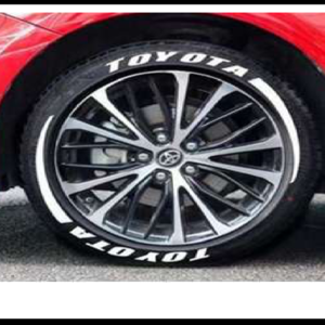 LETRA BLANCA REFLECTIVA PARA LLANTA HONDA JUEGO 4 LLANTAS