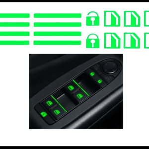 CALCAMONIAS PARA CONTROL DE SEGUROS Y VENTANAS FLOURECENTES VERDES  JUEGO