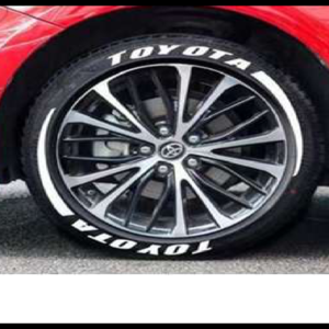 LETRA BLANCA REFLECTIVA PARA LLANTA SEAT JUEGO 4 LLANTAS