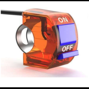 SWITCH MOTOCICLETA ON/OFF CON LUZ AMARILLO 12V PIEZA