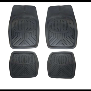 TAPETE DE CHAROLA UNIVERSAL HULE NEGRO SET 4 PIEZAS