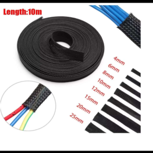 ORGANIZADOR DE CABLES TECHFLEX 20MM NEGRO ROLLO 10 METROS