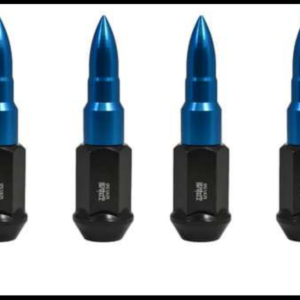 TUERCA PICO METALICA CONICA AZUL 12X1.25 20 PIEZAS 1 LLAVE JUEGO