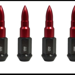 TUERCA PICO METALICA CONICA ROJA 12X1.5 20 PIEZAS 1 LLAVE JUEGO