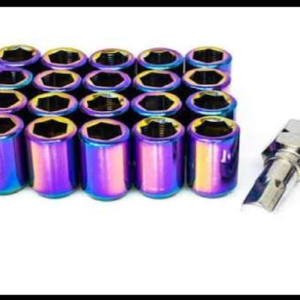 TUERCA TUNNER METALICA CONICA CAMALEON 12X1.25 16 PIEZAS 1 LLAVE JUEGO