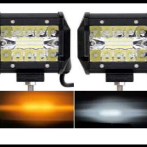 BARRA 20 LED 60W SLIM 5 FUNCIONES (BLANCO, AMBAR, ESTROBO BLANCO, ESTROBO AMBAR, ESTROBO BLANCO-AMBAR) 12-24V JUEGO