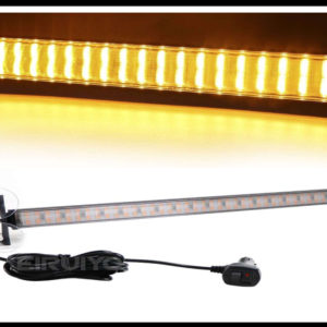 BARRA LED ESTROBOSCOPICA AMBAR 105CM 160 LED 160W CON FUNCIONES 12-24V PIEZA BASE PARA VIDRIO CON CHUPONES