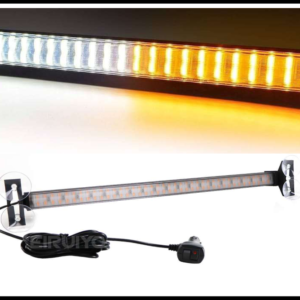 BARRA LED ESTROBOSCOPICA BLANCO-AMBAR 84CM 120 LED 120W CON FUNCIONES 12-24V PIEZA BASE PARA VIDRIO CON CHUPONES