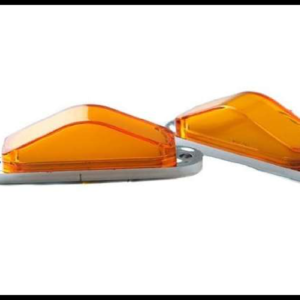 PLAFON TRIANGULO LED GEL AMBAR 2 FUNCIONES FIJA Y ESTROBO 12-24V PAR