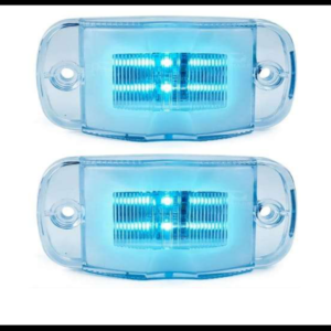 PLAFON 8 LED Y ARO GEL ICE BLUE 4 FUNCIONES ALTA, BAJA Y ESTROBO 12-24V PAR