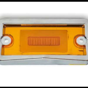 PLAFON LED GEL AMBAR BISEL CROMADO PARA VICERA FUNCIONES FIJO Y ESTROBO 12-24V PIEZA