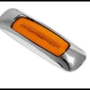PLAFON LED GEL AMBAR BISEL CROMADO 3 FUNCIONES ALTA, BAJA Y ESTROBO 12-24V PIEZA