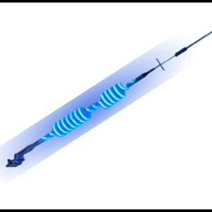 ANTENA PARA CB DOBLE ASPIRAL CON LUZ LED AZUL 12V  PIEZA