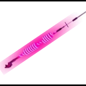 ANTENA PARA CB DOBLE ASPIRAL CON LUZ LED MORADA 12V  PIEZA