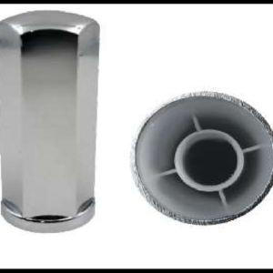 CAPUCHON CROMADO PLASTICO ALTO 10.5CM ROSCA PIEZA