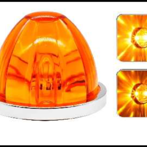 PLAFON PUNTA AMBAR WATERMELON FIJO Y ESTROBO 12-24V PIEZA
