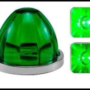 PLAFON PUNTA VERDE WATERMELON FIJO Y ESTROBO 12-24V PIEZA
