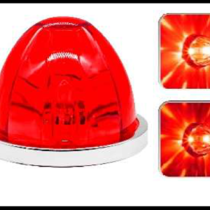 PLAFON PUNTA ROJO WATERMELON FIJO Y ESTROBO 12-24V PIEZA