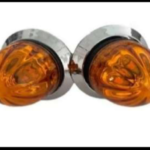 PLAFON PUNTA MINI AMBAR WATERMELON 2 FUNCIONES FIJA Y ESTROBO 12V PAR
