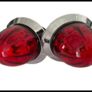 PLAFON PUNTA MINI ROJO WATERMELON 2 FUNCIONES FIJA Y ESTROBO 12V PAR