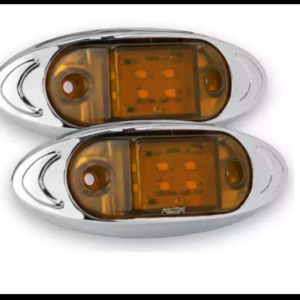 PLAFON 6 LED AMBAR 2 FUNCIONES FIJA Y ESTROBO 12-24V PAR