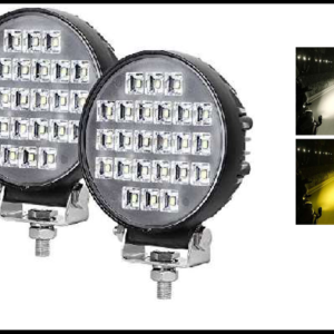 FARO NIEBLA 24 LED 72W BICOLOR BLANCO/AMBAR CON ESTROBO 12-24V JUEGO
