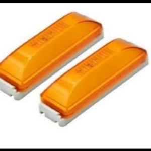 PLAFON LED GEL AMBAR 4 FUNCIONES ARO ALTA, BAJA Y CENTRO FIJO Y ESTROBO 12-24V PAR