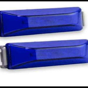 PLAFON LED GEL AZUL 4 FUNCIONES ARO ALTA, BAJA Y CENTRO FIJO Y ESTROBO 12-24V PAR
