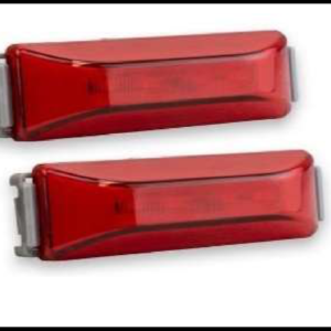 PLAFON LED GEL ROJO 4 FUNCIONES ARO ALTA, BAJA Y CENTRO FIJO Y ESTROBO 12-24V PAR