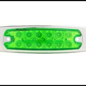 PLAFON 10 LED VERDE 2 FUNCIONES FIJA Y ESTROBO 12-24V PIEZA