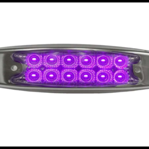 PLAFON 10 LED MORADO 2 FUNCIONES FIJA Y ESTROBO 12-24V PIEZA
