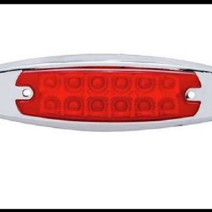 PLAFON 10 LED ROJO 2 FUNCIONES FIJA Y ESTROBO 12-24V PIEZA
