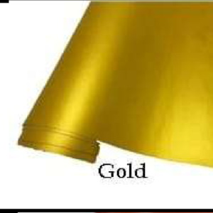 VINIL DECORATIVO DORADO MATE SATINADO ROLLO 1.52 X 18 METROS